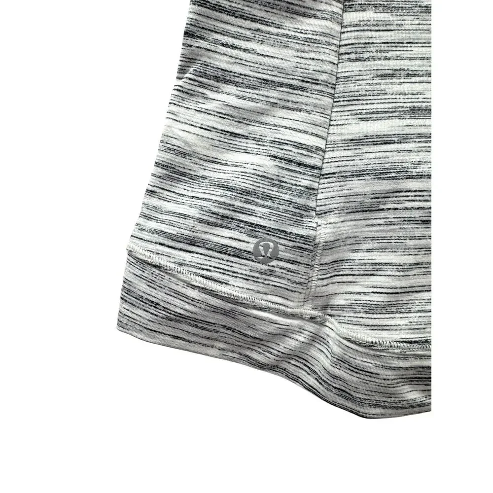 lululemon Close to Crossing Long Sleeve XS Rulu Space Dye Camo White Silver